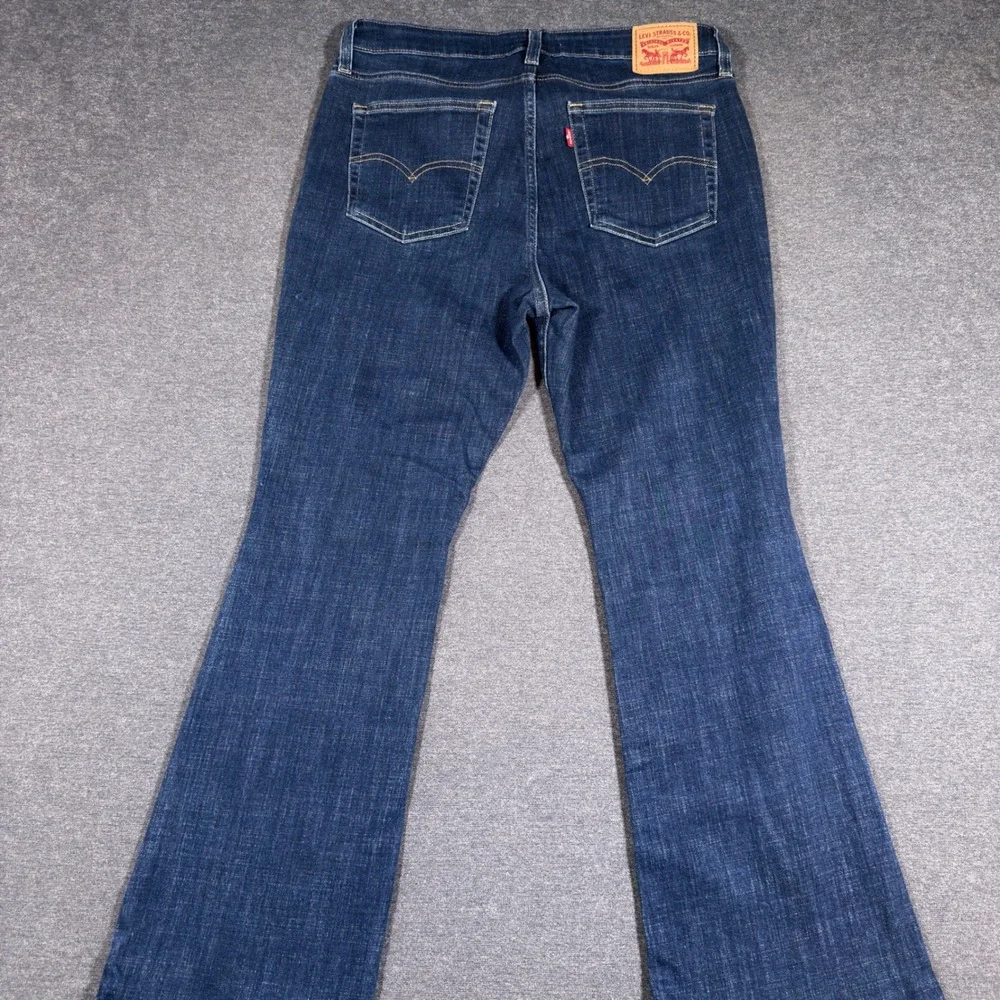Levi's‎ 725 High Rise Bootcut Jeans Women 32 Dark Blue Stretch Denim Casual